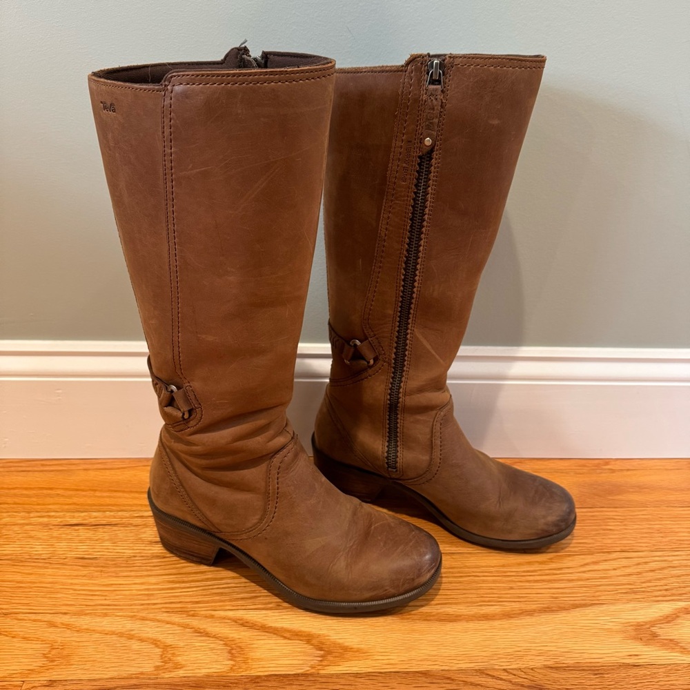 Teva Foxy Tall Waterproof Leather Boots